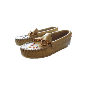 Girls Moccasins - Leather Moccasin Shoes with Beads for Toddlers from Quetzal Artisan