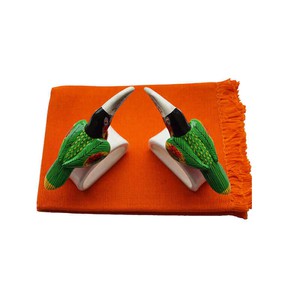 Green Toucan Napkin Rings - Cotton Napkins - Fairtrade from Quetzal Artisan