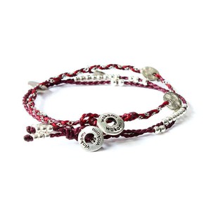 Bracelet Burgundy - 2 strands - Handmadel and Fairtrade from Quetzal Artisan