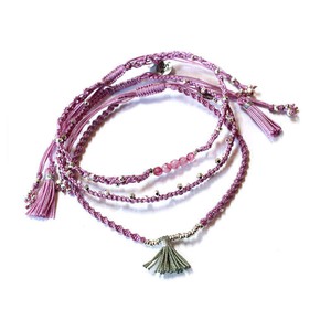 Bracelet Lavender - 3 strands - Beautiful and Fairtrade from Quetzal Artisan Bracelet Lavender - 3 strands - Beautiful and Fairtrade from Quetzal Artisan