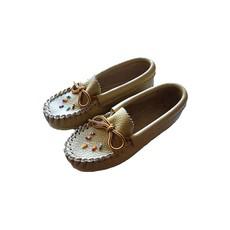 Girls Beaded Moccasins - Hiawatha Canadian Toddler Shoes via Quetzal Artisan
