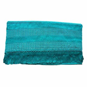 Table Runner Aquamarine - 68" x 17" - Handmade and Fairtrade from Quetzal Artisan