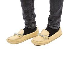 Men Moccasins Natural - Handmade Hiawatha Winter Slippers via Quetzal Artisan