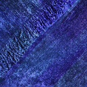Poncho Blue Purple - Organic Bamboo - Handmade and Fairtrade from Quetzal Artisan