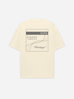Tee - Heritage Off White from QURC. amsterdam