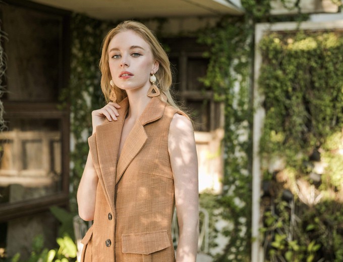 The Chloe Blazer Dress in Burnt Sienna from Rare & Fair The Chloe Blazer Dress in Burnt Sienna from Rare & Fair