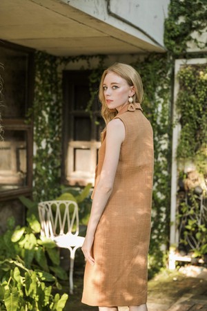 The Chloe Blazer Dress in Burnt Sienna from Rare & Fair The Chloe Blazer Dress in Burnt Sienna from Rare & Fair