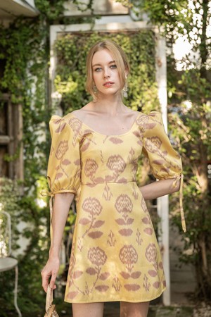 The Chermarn Mini Dress in Mellow Yellow from Rare & Fair The Chermarn Mini Dress in Mellow Yellow from Rare & Fair