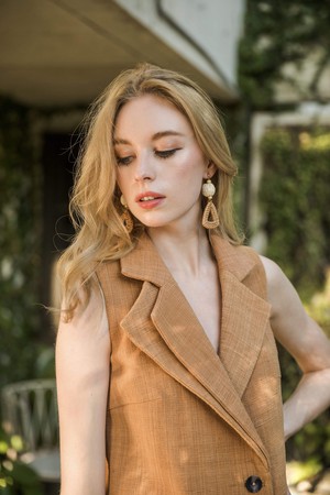 The Chloe Blazer Dress in Burnt Sienna from Rare & Fair The Chloe Blazer Dress in Burnt Sienna from Rare & Fair