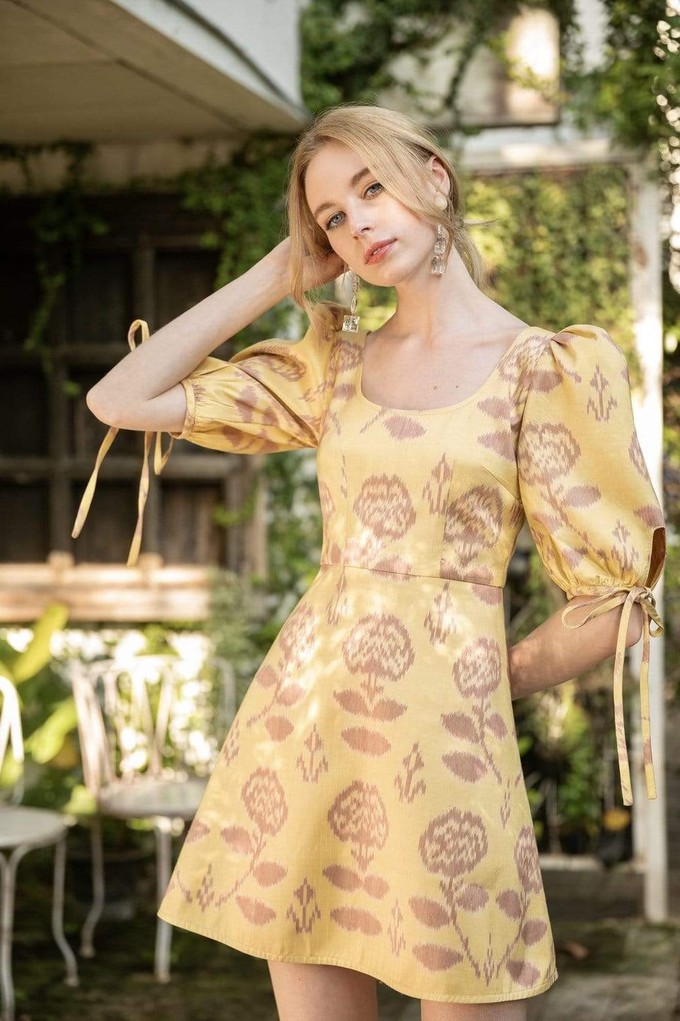 The Chermarn Mini Dress in Mellow Yellow from Rare & Fair The Chermarn Mini Dress in Mellow Yellow from Rare & Fair
