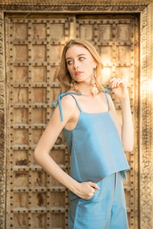 The Dawn Co Ord Set in Sky Blue from Rare & Fair The Dawn Co Ord Set in Sky Blue from Rare & Fair