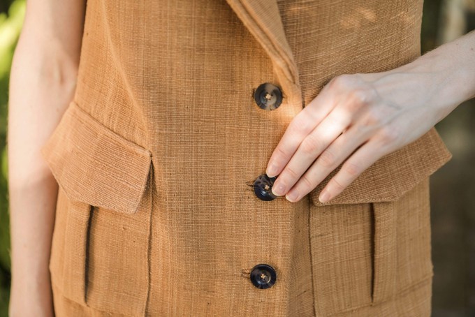 The Chloe Blazer Dress in Burnt Sienna from Rare & Fair The Chloe Blazer Dress in Burnt Sienna from Rare & Fair