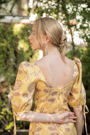 The Chermarn Mini Dress in Mellow Yellow from Rare & Fair The Chermarn Mini Dress in Mellow Yellow from Rare & Fair