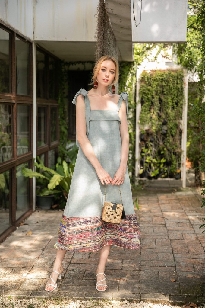 The Tara Midi Dress in Powder Blue from Rare & Fair The Tara Midi Dress in Powder Blue from Rare & Fair