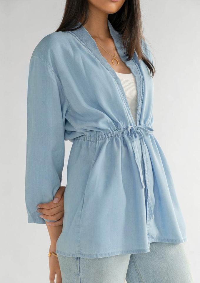 Travel Light Denim Jacket in Ocean Blue from Reistor