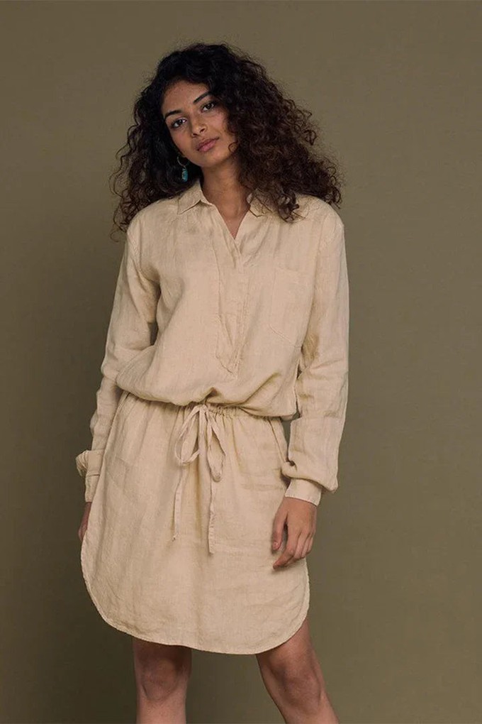 Meet me by the Cliff Dress in Neutral Beige from Reistor