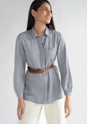 Shades of Everyday Top in Stone Grey from Reistor