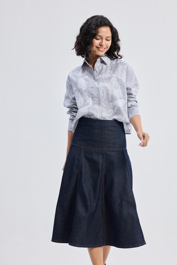 Oversized Boxy-fit Shirt in Animal Print from Reistor