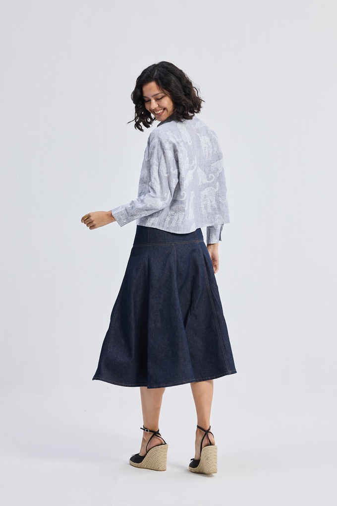 Oversized Boxy-fit Shirt in Animal Print from Reistor