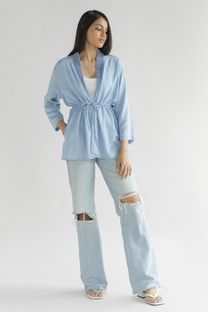 Travel Light Denim Jacket in Ocean Blue from Reistor