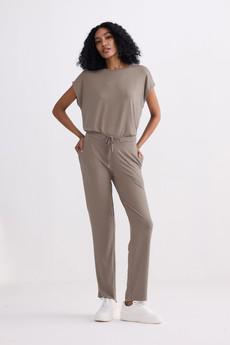 Wide Leg Pant in  Earth Grey via Reistor
