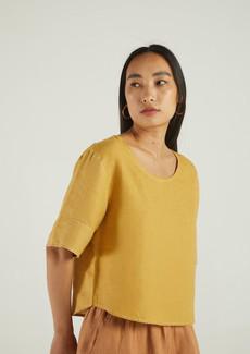 Summer Muse Top in Mustard via Reistor