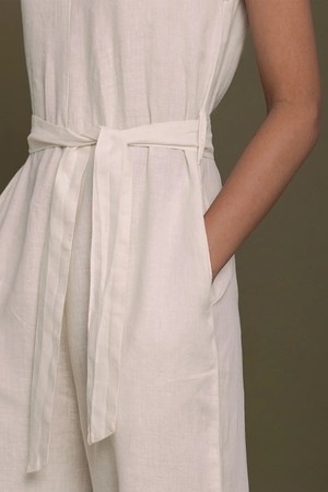 Breakfast in Bed Jumpsuit in Off-white from Reistor