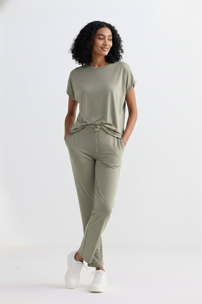 Wide Leg Pant in Olive from Reistor