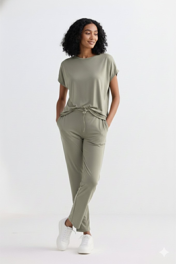 Wide Leg Pant in Olive from Reistor
