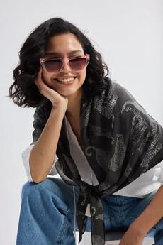 The Mara Scarf in Black via Reistor