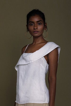 Wandering Wave Shirt in White from Reistor