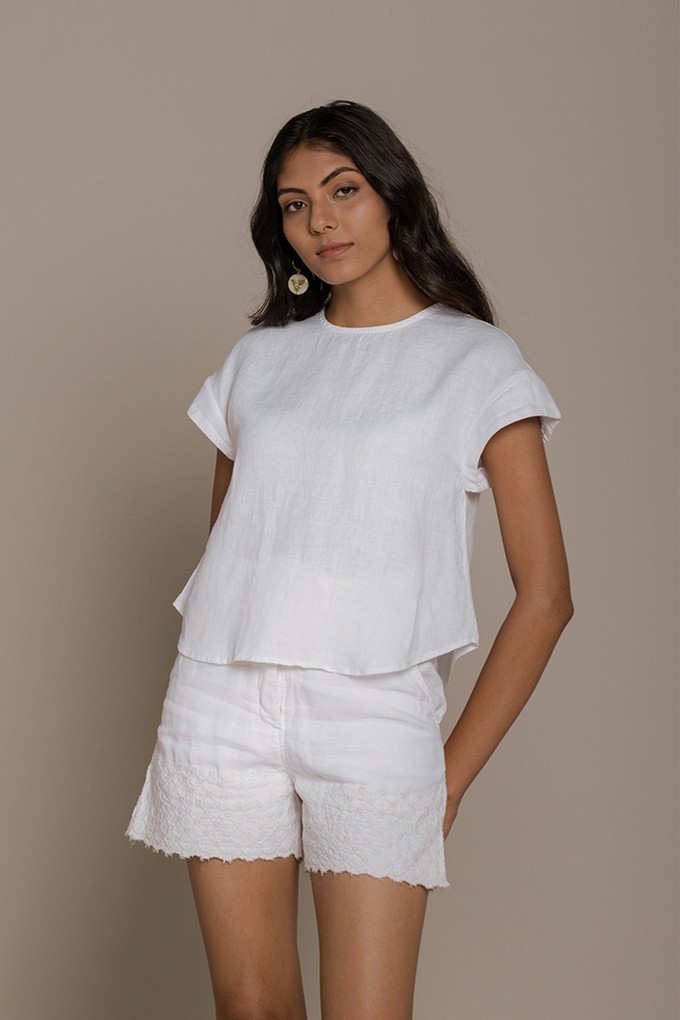 Sandcastle Saturdays Top in White from Reistor
