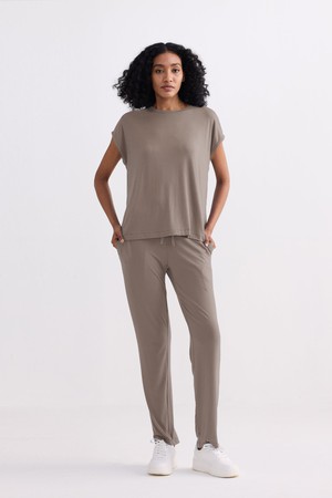 Wide Leg Pant in  Earth Grey from Reistor