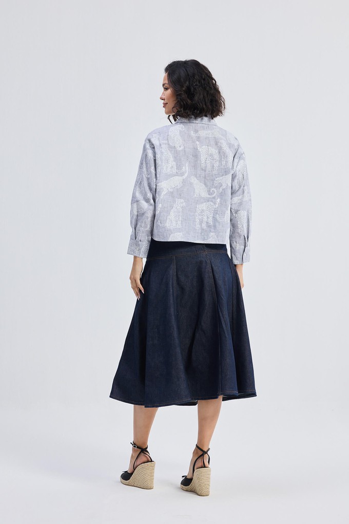 Oversized Boxy-fit Shirt in Animal Print from Reistor