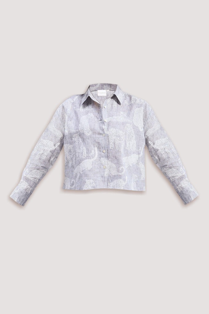 Oversized Boxy-fit Shirt in Animal Print from Reistor