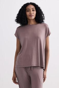 Relaxed Tee in Dusty Rose via Reistor