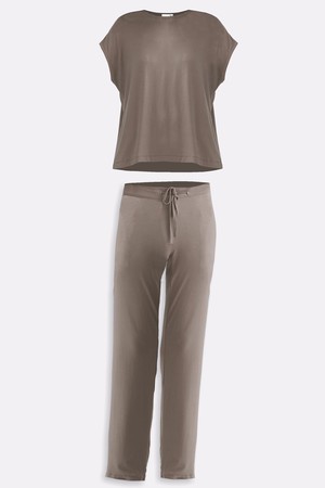 Relaxed Tee Set in Brown from Reistor