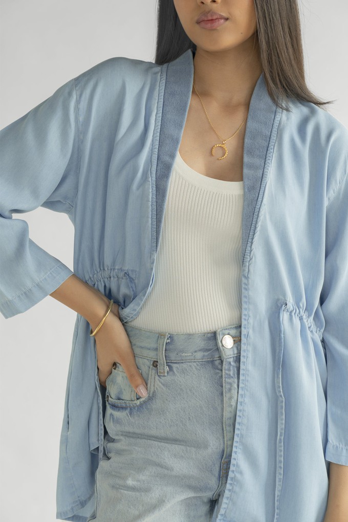 Travel Light Denim Jacket in Ocean Blue from Reistor