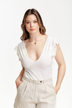 V-neck Ruffle Top from Roses & Lilies