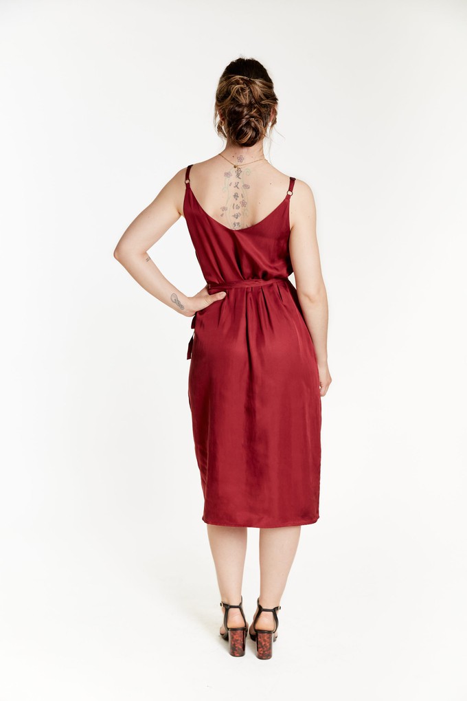 Vegan Silk Wrap Dress from Roses & Lilies