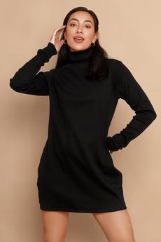 Rosanne Long-Sleeved Rib Cuff Sweater Dress from Roses & Lilies