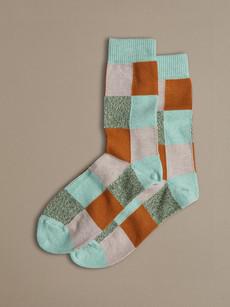 Organic Cotton Socks | Patchwork Mint via ROVE