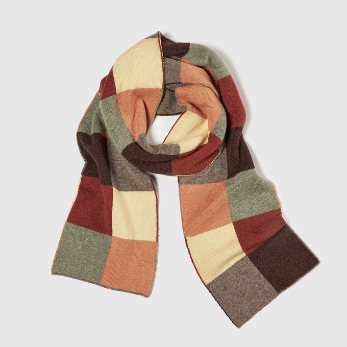 Chequerboard Scarf | Rust Multi from ROVE