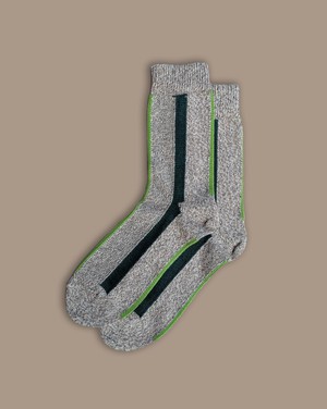 Organic Cotton Socks | Vertical Stripe Pine from ROVE