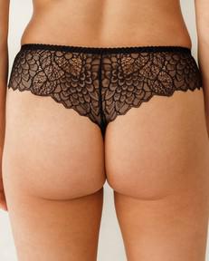 Mid Waist Slip - Willow Black via Savara Intimates