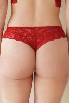 Mid Waist Slip - Willow Red via Savara Intimates