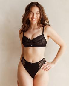 Aveline Bra - Black via Savara Intimates