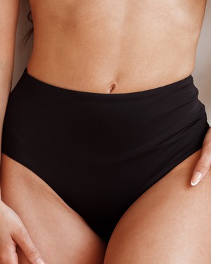 Bikini Bottom - Jasmine Black/Orange from Savara Intimates