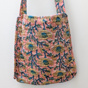 Quilted Block-Printed Cotton Crossbody Bag – Fair Trade Handmade Eco-Friendly Satchel from Shakti.ism