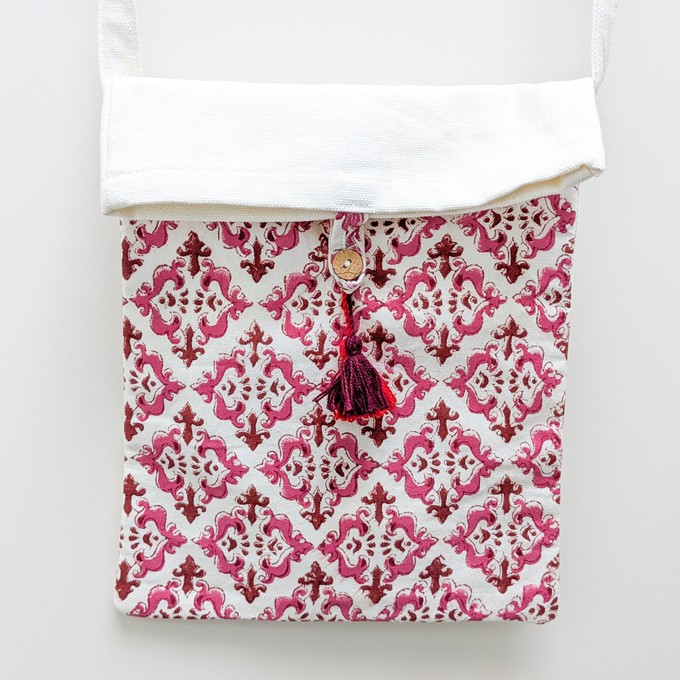 Handmade Cotton Canvas Crossbody Sling Bag from Shakti.ism